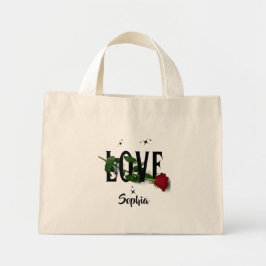 Liefde - Valentijnsdag Positiviteit Modern Roos Mini Tote Bag