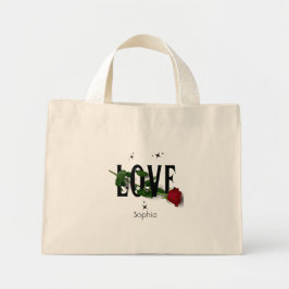 Liefde - Valentijnsdag Positiviteit Modern Roos Mini Tote Bag