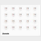 Liefde - Valentijnsdag Positivity Boho Modern Scha Hart Sticker (Vel)
