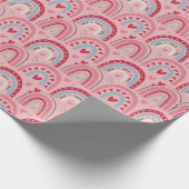 Liefde Valentijnsdag regenboogwrapppapier Cadeaupapier (Hoek)