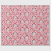 Liefde Valentijnsdag regenboogwrapppapier Cadeaupapier (Vlak)