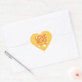Liefde Valentijnsdag rood geel hart Sticker (Envelop)