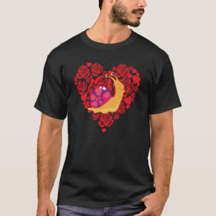 Liefde Valentijnsdag Rozen Slak Boys Kind T-shirt