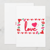 Liefde Valentijnsdag Uitnodiging (Voorkant / Achterkant)