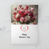 Liefde Valentijnsdag Vakantie Groet Kaart (Binnen)