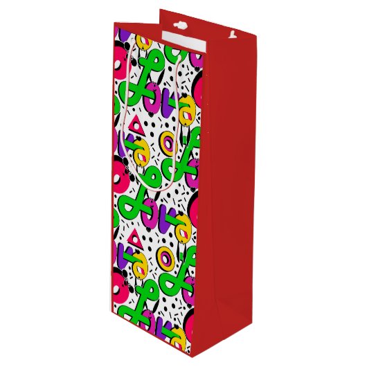 Liefde, Valentijnsdag Wijn Cadeautas (Voorkant Gekanteld)