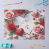 Liefde Valentijnsday Rozen Tissue Papier (Craft)