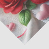 Liefde Valentijnsday Rozen Tissue Papier (Detail)