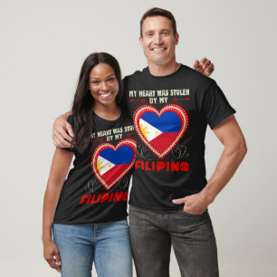 Liefde Valentijnshart Gestolen Filipijns Cadeau T-shirt
