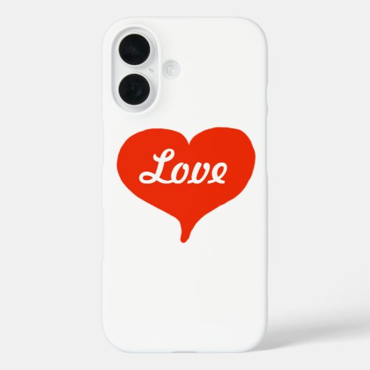 Liefde Valentijnshart iPhone 5 Hoesje (Achterkant)