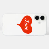 Liefde Valentijnshart iPhone 5 Hoesje (Achterkant (horizontaal))