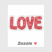 Liefde Valentijnsticker - Valentijnsticker Sticker (Vel)