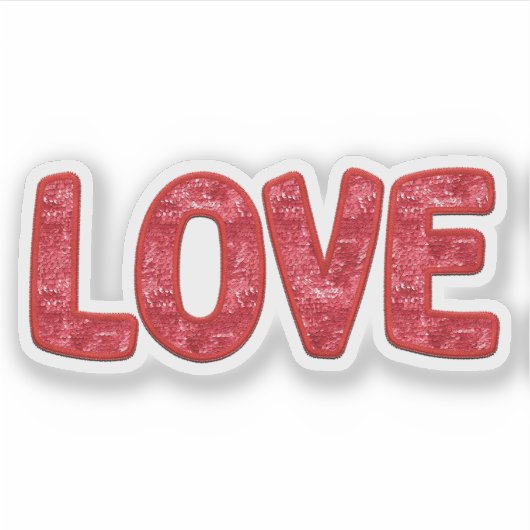 Liefde Valentijnsticker - Valentijnsticker Sticker (Voorkant)