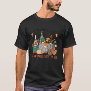 Liefde valt met mijn gnomi's herfst luipaard koeie t-shirt