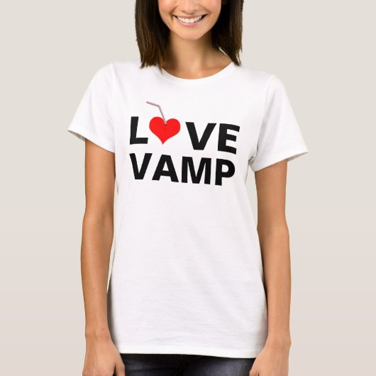 Liefde Vamp aanpasbaar T-shirt (Voorkant)