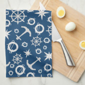 Liefde van Boating Anker Life Ring Kompas Theedoek (Quarter Fold)