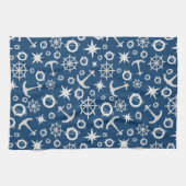 Liefde van Boating Anker Life Ring Kompas Theedoek (Horizontaal)