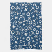 Liefde van Boating Anker Life Ring Kompas Theedoek (Verticaal)