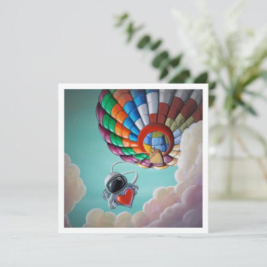 Liefde van Boven Astronaut - Mini Print (Staand voorkant)