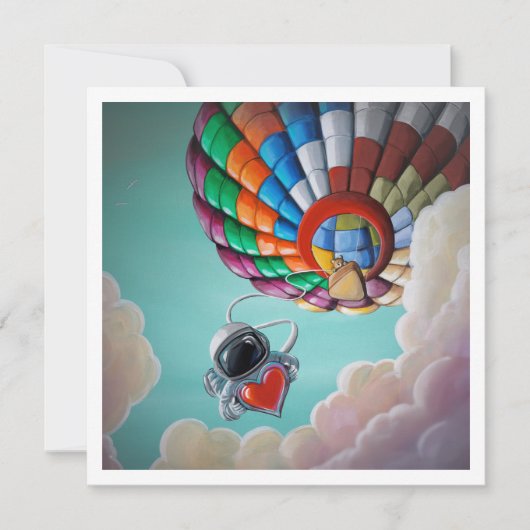 Liefde van Boven Astronaut - Mini Print (Voorkant)