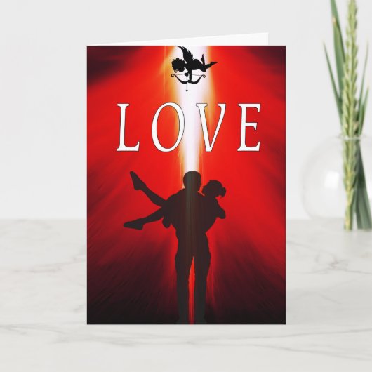 Liefde van boven feestdagen kaart (Voorkant)