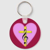Liefde van Christelijke muziek Sleutelhanger (Voorkant)