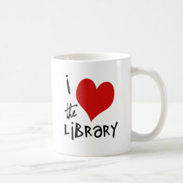 Liefde van de bibliotheek koffiemok