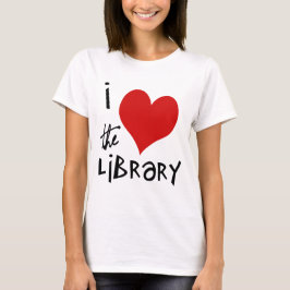Liefde van de bibliotheek t-shirt