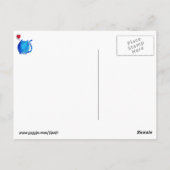 Liefde van de blauwe kat briefkaart (Achterkant)