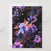 Liefde van de bloem Paarse roze lavendel Kaart (Achterkant)