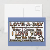 Liefde-van-de-dag-ansichtkaarten Briefkaart (Voorkant / Achterkant)