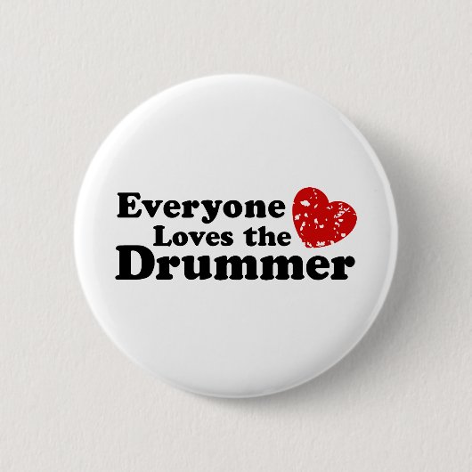 Liefde van de drummer ronde button 5,7 cm (Voorkant)