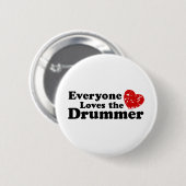 Liefde van de drummer ronde button 5,7 cm (Voorkant /achterkant)