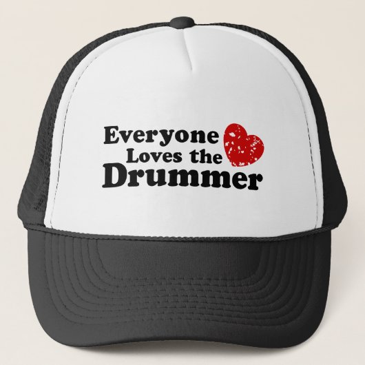 Liefde van de drummer trucker pet (Voorkant)