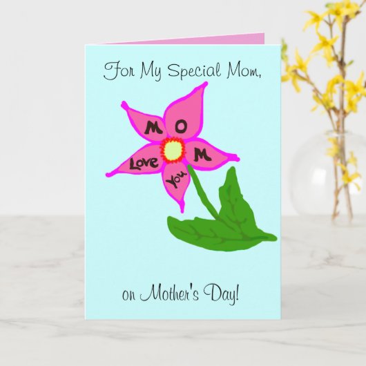 Liefde van de Gele lissen van het moederdag de Kaart (Gele Bloem)