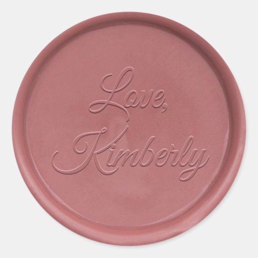 Liefde van de  Roos Wax Seal Sticker (Voorkant)