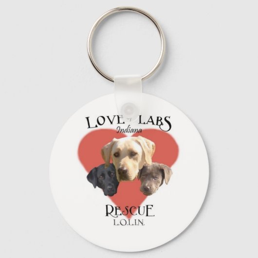 Liefde van de sleutelhanger van Labs (Voorkant)