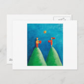 Liefde van een afstand briefkaart (Voorkant / Achterkant)