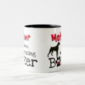 Liefde van een Boxer Dog - Verbazingwekkende Boxer Tweekleurige Koffiemok (Center)