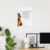 Liefde van een hond van Laura Jaworski Poster (Thuiskantoor)