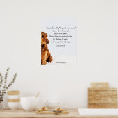 Liefde van een hond van Laura Jaworski Poster (Keuken)