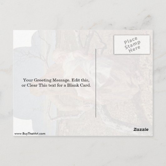 Liefde van Giovanni Segantini Briefkaart (Achterkant)