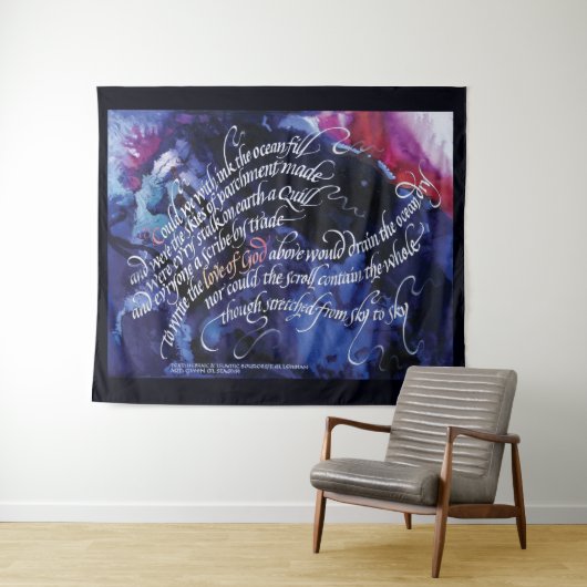 "Liefde van God" 80 in. x 68 in. Wandkleed (In Situ (horizontaal))
