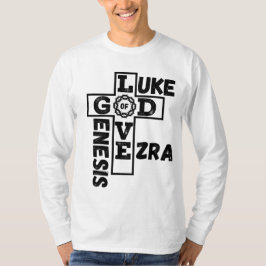 Liefde van God Bijbels kruiswoord Mannen T-shirt