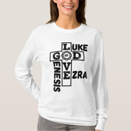 Liefde van God Bijbels kruiswoord Vrouwen lange mo T-shirt