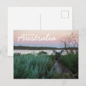 Liefde van het Australische Briefkaart Kangaroo Su (Voorkant / Achterkant)