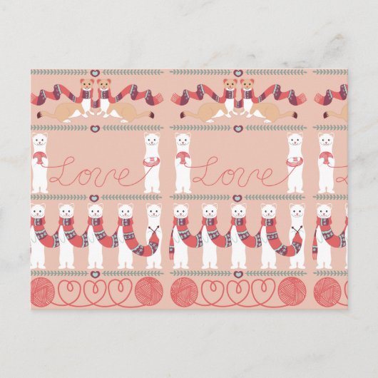 Liefde van het Briefkaart Ermijnen (Voorkant)