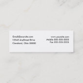 Liefde van het schilderen Visitekaartje (Skinny) (Achterkant)