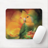 Liefde van Hibiscus Mousepad Muismat (Met muis)