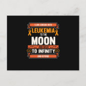 Liefde van iemand met leukemie Oranje lintbewustzi Uitnodiging Briefkaart (Voorkant)
